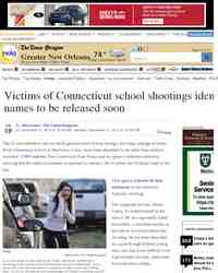 Victims of Connecticut school shootings identified names to: nola.com