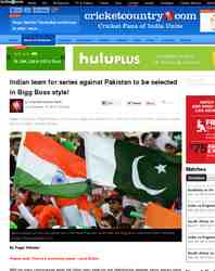 Indian team for series against Pakistan to be: Cricket Country